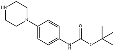 1-(4-BOC-氨基-苯基)-哌嗪,273727-52-9,结构式