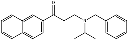 1-Propanone, 3-[(1-methylethyl)(phenylmethyl)amino]-1-(2-naphthalenyl)- Structure