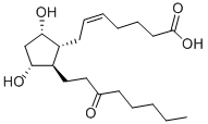 (5Z,9S,11R)-9,11-ジヒドロキシ-15-オキソプロスタ-5-エン-1-酸 化学構造式