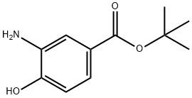 Benzoic acid, 3-amino-4-hydroxy-, 1,1-dimethylethyl ester (9CI) 化学構造式