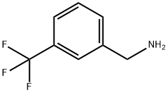 3-トリフルオロメチルフェニルメタンアミン 化学構造式