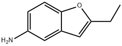 5-Benzofuranamine,  2-ethyl- Structure