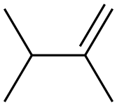 2,3-DIMETHYL-1-BUTENE Structure