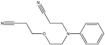 3-[[2-(2-cyanoethoxy)ethyl]phenylamino]propiononitrile Structure