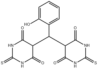 5,5'-(salicylidene)bis-(2-thiobarbituric acid) 结构式