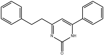 2-Hydroxy-4-phenyl-6-phenethylpyrimidine Struktur