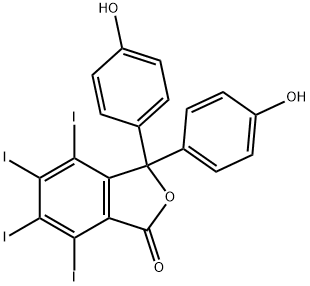 3,3-Bis(4-hydroxyphenyl)-4,5,6,7-tetraiodo-1(3H)-isobenzofuranone Structure