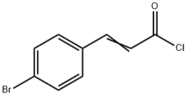 2-Propenoyl chloride, 3-(4-broMophenyl)- Structure