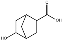 Bicyclo[2.2.1]heptane-2-carboxylic acid, 5-hydroxy- (9CI) Struktur