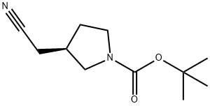 (R)-1-BOC-3-氰甲基吡咯烷,274692-07-8,结构式