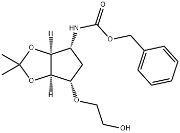 N-[(3aS,4R,6S,6aR)-Tetrahydro-6-(2-hydroxyethoxy)-2,2-dimethyl-4H-cyclopenta-1,3-dioxol-4-yl]carbamic acid phenylmethyl ester