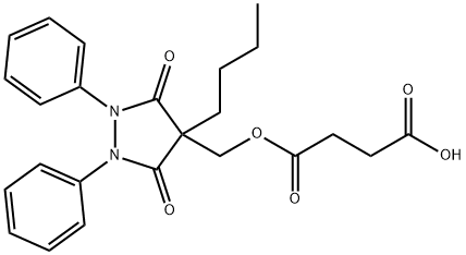 4-BUTYL-4-[HYDROXYMETHYL]-1,2-DIPHENYL-3,5-PYRAZOLIDINEDIONE HYDROGEN SUCCINATE [ESTER]