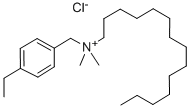 Tetradecyldimethyl(ethylbenzyl)ammonium chloride 化学構造式