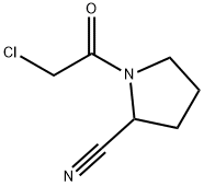 2-Pyrrolidinecarbonitrile, 1-(chloroacetyl)- (9CI) 化学構造式