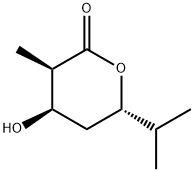 2H-Pyran-2-one,tetrahydro-4-hydroxy-3-methyl-6-(1-methylethyl)-,(3R,4R,6S)-(9CI) 结构式