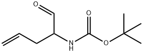 Carbamic acid, (1-formyl-3-butenyl)-, 1,1-dimethylethyl ester (9CI) Struktur