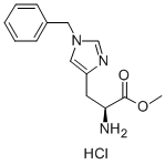 1-苯甲基-L-组氨酸甲酯单盐酸盐, 274927-61-6, 结构式