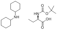 (R)-(2-BOC-AMINO)BUTYRIC ACID DICYCLOHEXYLAMINE SALT Struktur