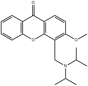 4-(Diisopropylamino)methyl-3-methoxy-9H-xanthen-9-one Structure