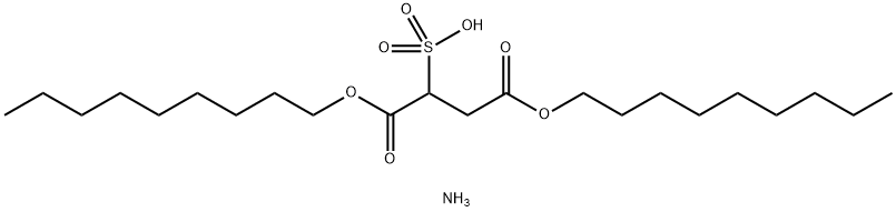 ammonium 1,4-dinonyl sulphonatosuccinate Structure