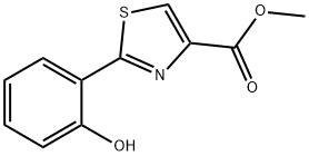 2-(2-Hydroxyphenyl)-4-thiazolecarboxylic acid methyl ester Structure