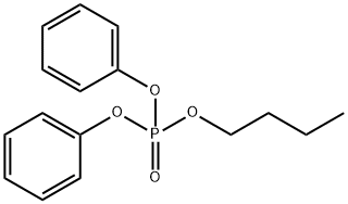 りん酸ブチル=ジフェニル 化学構造式