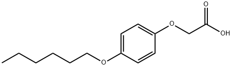 Acetic acid, [p-(hexyloxy)phenoxy]- (8CI) Structure