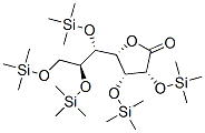 2-O,3-O,5-O,6-O,7-O-Pentakis(trimethylsilyl)-D-glycero-L-manno-heptonic acid 1,4-lactone Structure