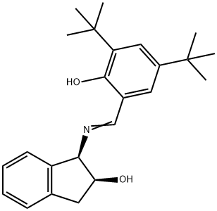 (1R,2S)-1-(3,5-二叔丁基-2-羟基苯亚甲胺)-2-茚醇,275374-67-9,结构式