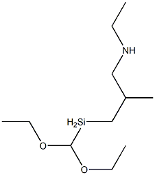 N-エチルアミノイソブチルメチルジエトキシシラン 化学構造式