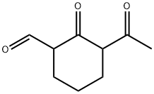 Cyclohexanecarboxaldehyde, 3-acetyl-2-oxo- (9CI) 化学構造式