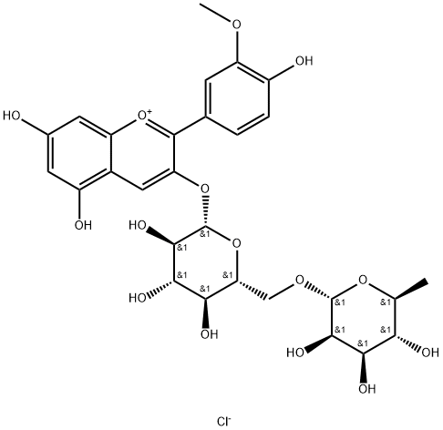 PEONIDINE-3-O-RUTINOSIDE CHLORIDE Struktur