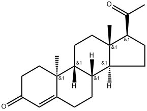 (9β,10α)-プロゲステロン 化学構造式