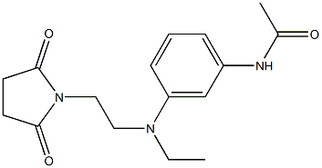 N-[3-[[(2,5-dioxo-1-pyrrolidinyl)ethyl]ethylamino]phenyl]acetamide Structure