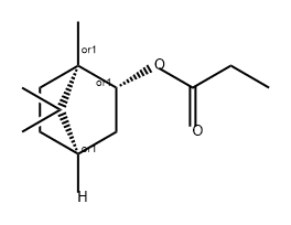 丙酸异龙脑酯, 2756-56-1, 结构式