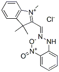 1,3,3-trimethyl-2-[[(2-nitrophenyl)hydrazono]methyl]-3H-indolium chloride|