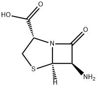 4-Thia-1-azabicyclo[3.2.0]heptane-2-carboxylicacid,6-amino-7-oxo-, Struktur