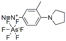 3-methyl-4-(pyrrolidin-1-yl)benzenediazonium hexafluoroarsenate|