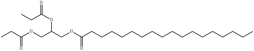 2,3-bis(1-oxopropoxy)propyl stearate Structure