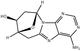 2',5'-DIDEOXY-8,5'-CYCLOADENOSINE Structure