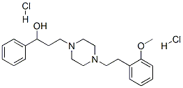 4-(2-methoxyphenethyl)-alpha-phenylpiperazine-1-propanol dihydrochloride Structure