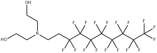 2,2'-[(3,3,4,4,5,5,6,6,7,7,8,8,9,9,10,10,10-heptadecafluorodecyl)imino]bisethanol 结构式