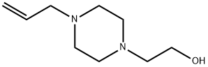 1-アリル-4-(2-ヒドロキシエチル)ピペラジン 化学構造式