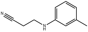 3-[(3-Methylphenyl)amino]propanenitrile Struktur