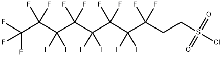 3,3,4,4,5,5,6,6,7,7,8,8,9,9,10,10,10-ヘプタデカフルオロ-1-デカンスルホニルクロリド 化学構造式