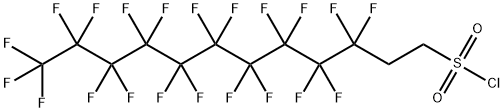 3,3,4,4,5,5,6,6,7,7,8,8,9,9,10,10,11,11,12,12,12-henicosafluorododecane-1-sulphonyl chloride Structure