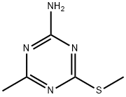 4-甲基-6-甲基硫代-1,3,5-三嗪-2-胺,27622-90-8,结构式