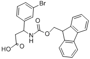 FMOC-DL-3-(3-BROMOPHENYL)-3-AMINO-PROPIONIC ACID Structure