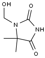 1-(HYDROXYMETHYL)-5,5-DIMETHYLHYDANTOIN Struktur