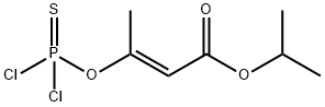 (E)-3-[(Dichlorophosphinothioyl)oxy]-2-butenoic acid 1-methylethyl ester Structure